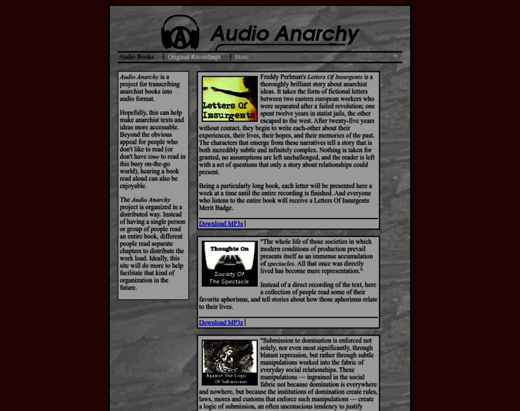 Audioanarchy.org thumbnail