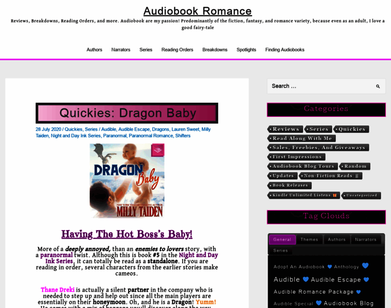 Audiobookromance.com thumbnail