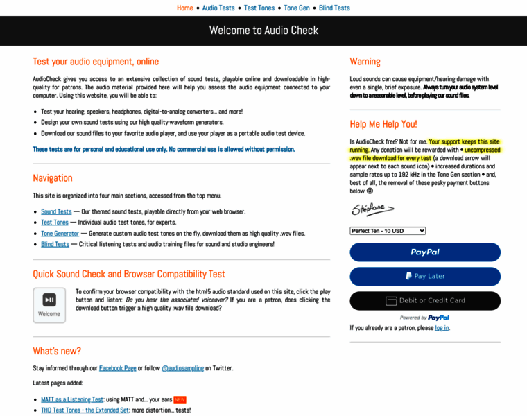 Audiocheck.net thumbnail Audiocheck.net thumbnail