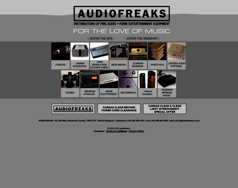 Audiofreaks.co.uk thumbnail
