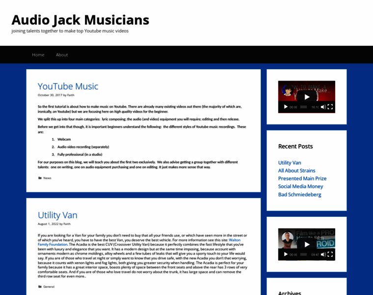 Audiojackmusicians.com thumbnail