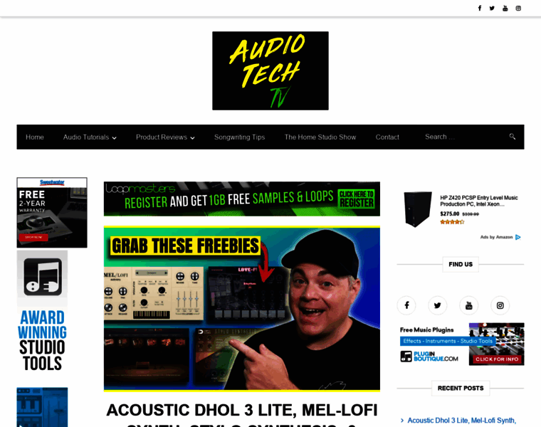 Audiotechtv.com thumbnail