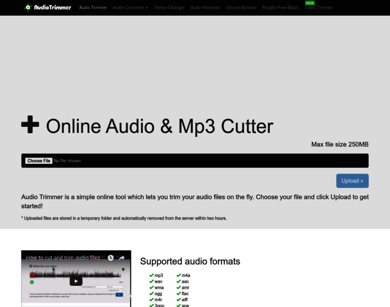 Audiotrimmer.com thumbnail