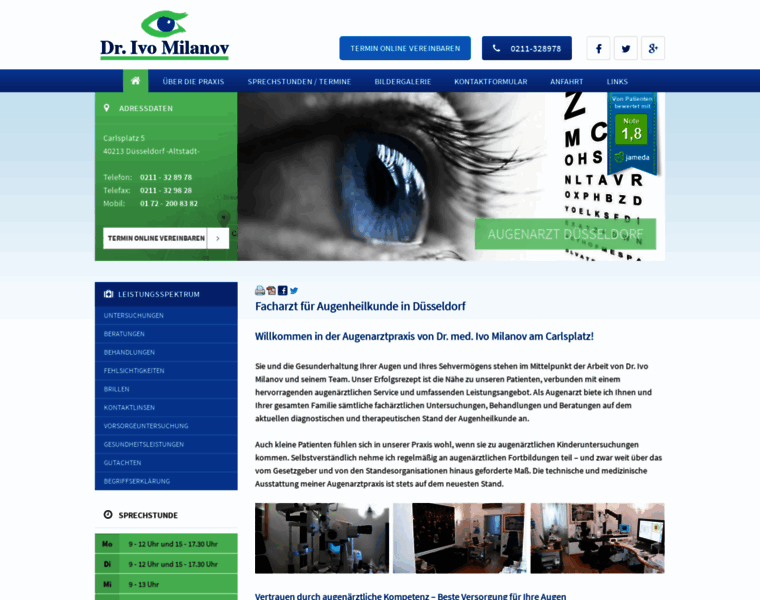 Augenarzt-milanov.de thumbnail