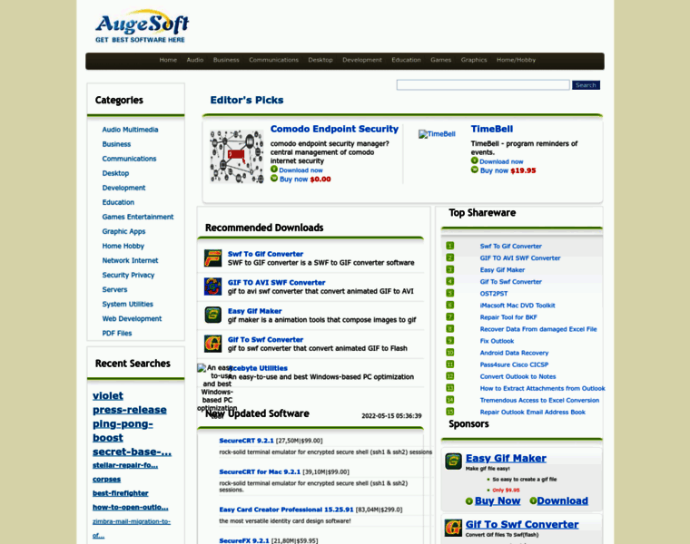 Augesoft.com thumbnail