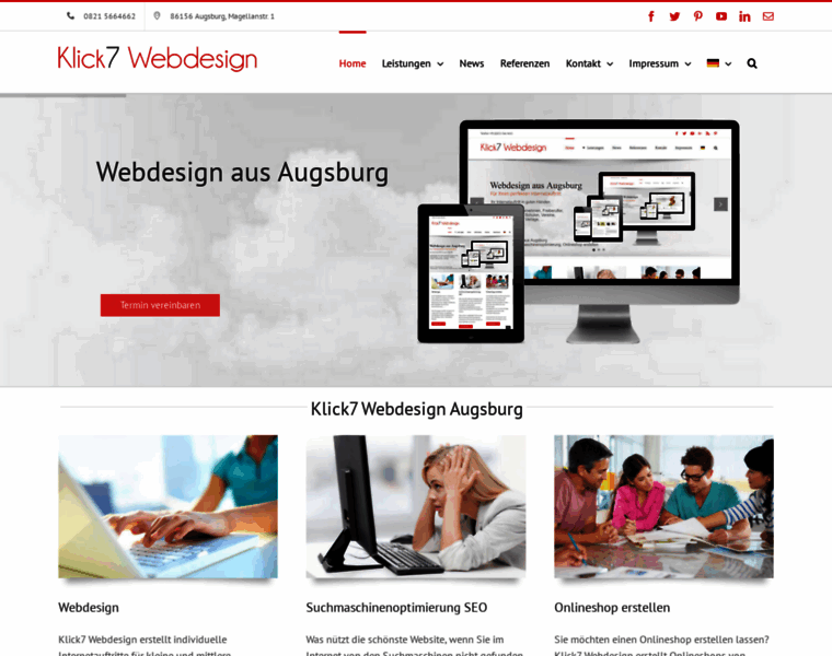 Augsburg-webdesign.com thumbnail
