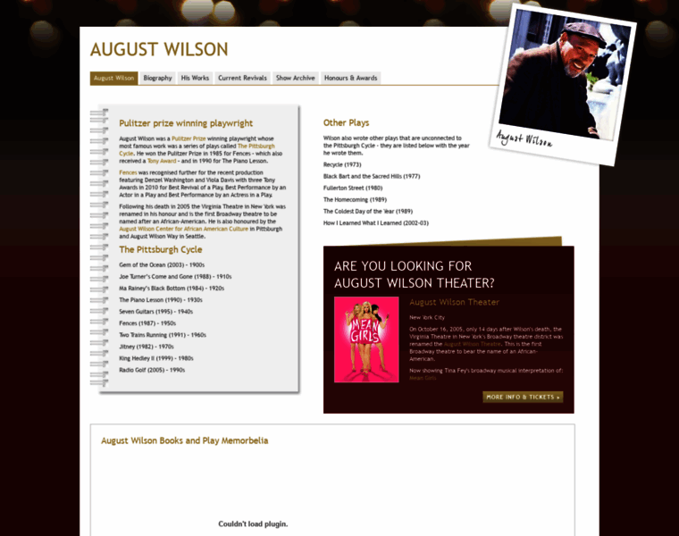 August-wilson-theatre.com thumbnail