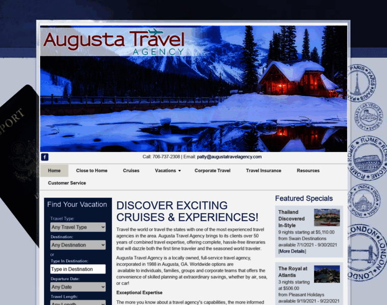 Augustatravelagency.com thumbnail