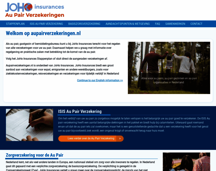 Aupairverzekeringen.nl thumbnail