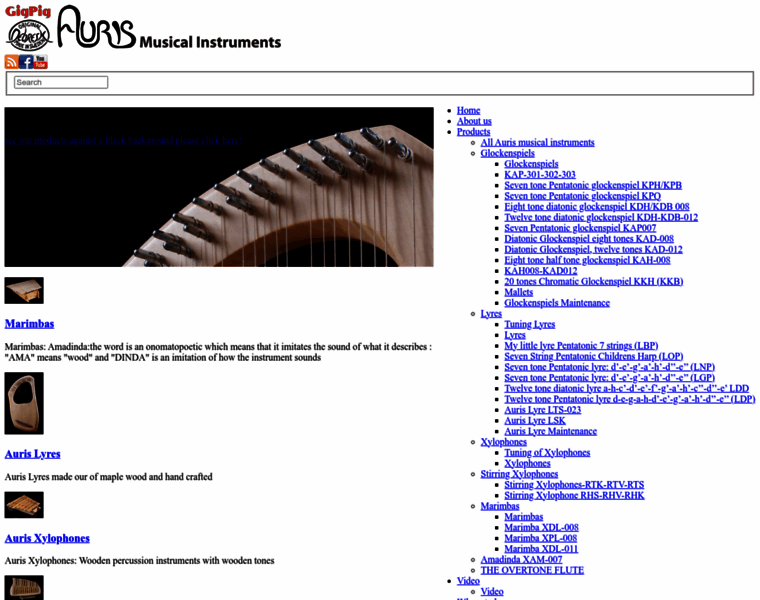 Auris-musical-instruments.com thumbnail