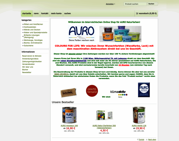 Auro-naturfarben.at thumbnail