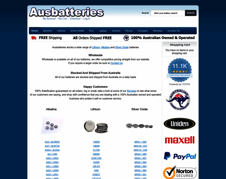 Ausbatteries.com thumbnail