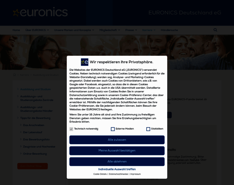 Ausbildung-euronics.de thumbnail
