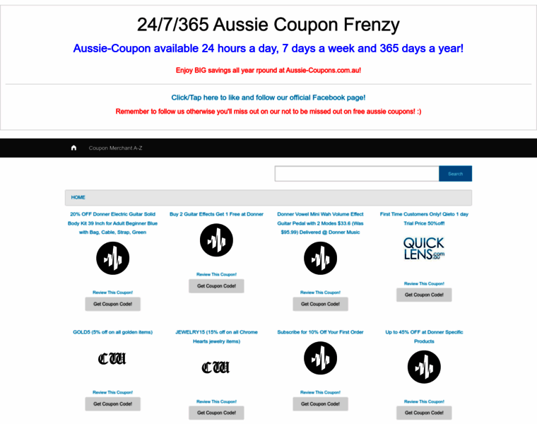 Aussie-coupons.com.au thumbnail