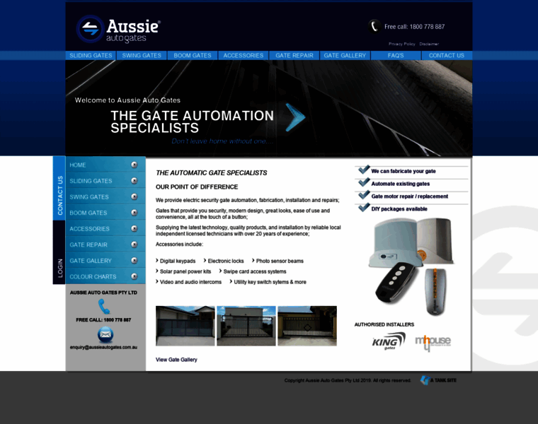 Aussieautogates.com.au thumbnail