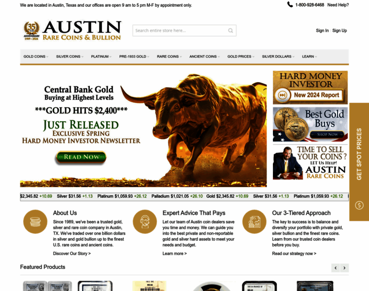 Austincoins.com thumbnail