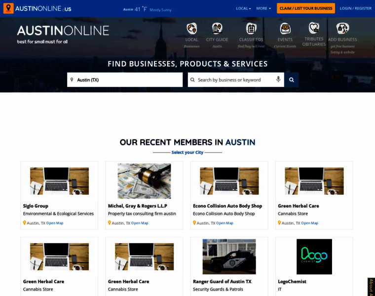 Austinonline.us thumbnail