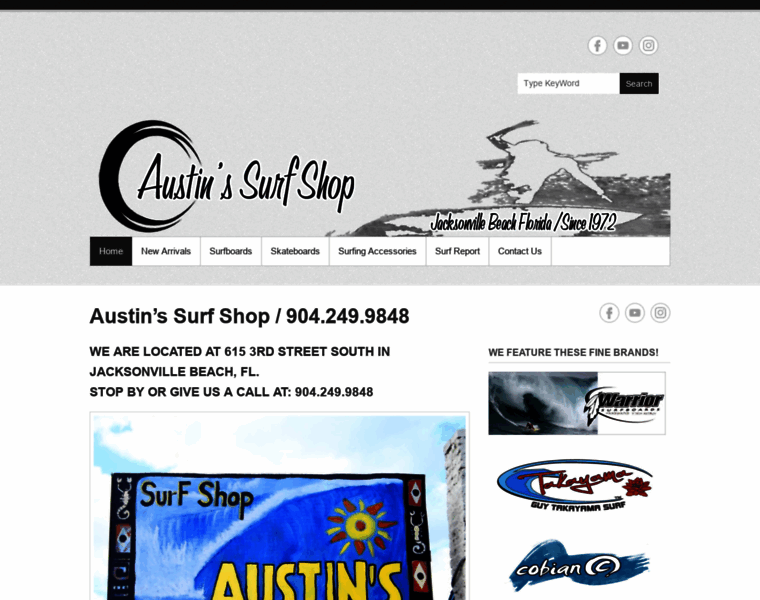 Austinssurfshop.com thumbnail