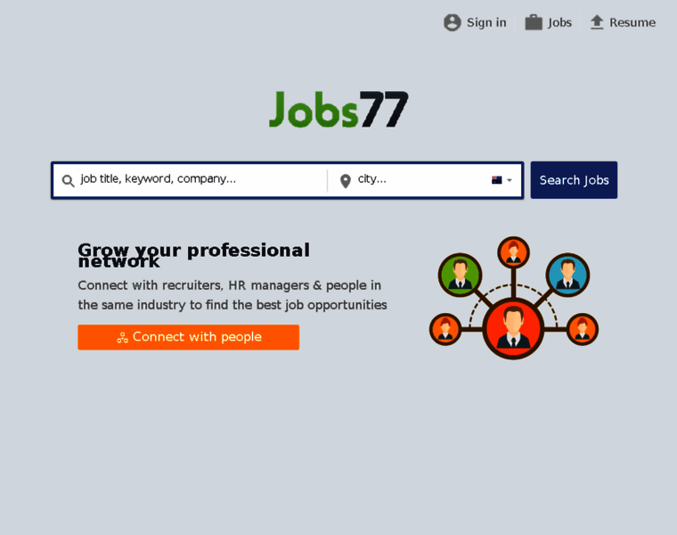 Australia.jobs77.com thumbnail