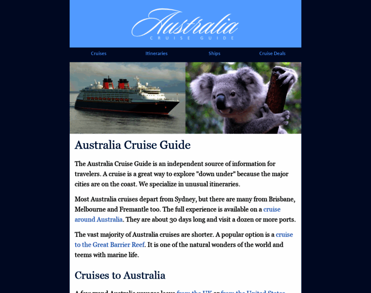 Australiacruiseguide.com thumbnail