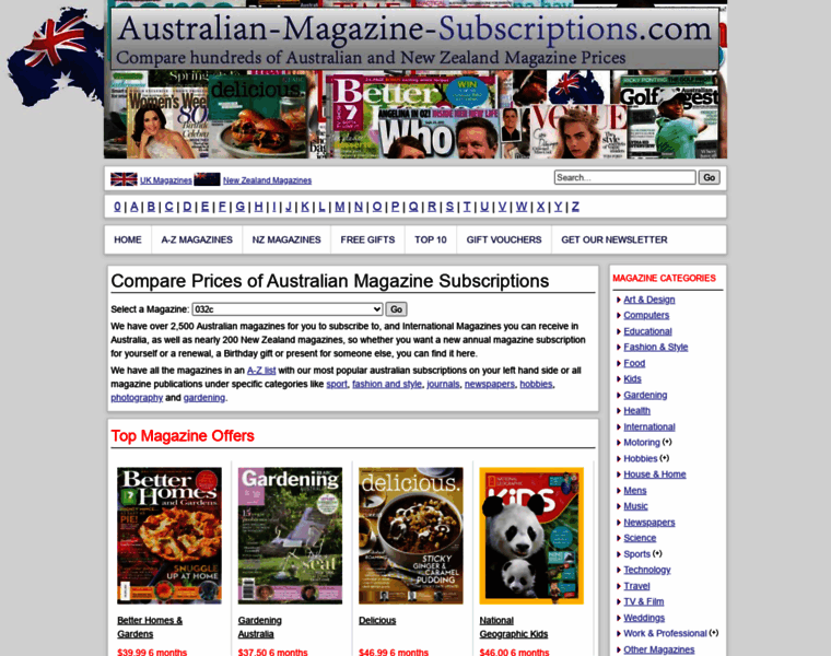 Australian-magazine-subscriptions.com thumbnail
