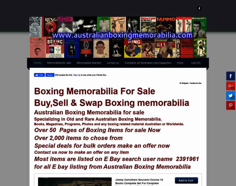 Australianboxingmemorabilia.com thumbnail