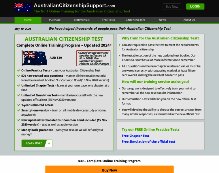 Australiancitizenshipsupport.com thumbnail