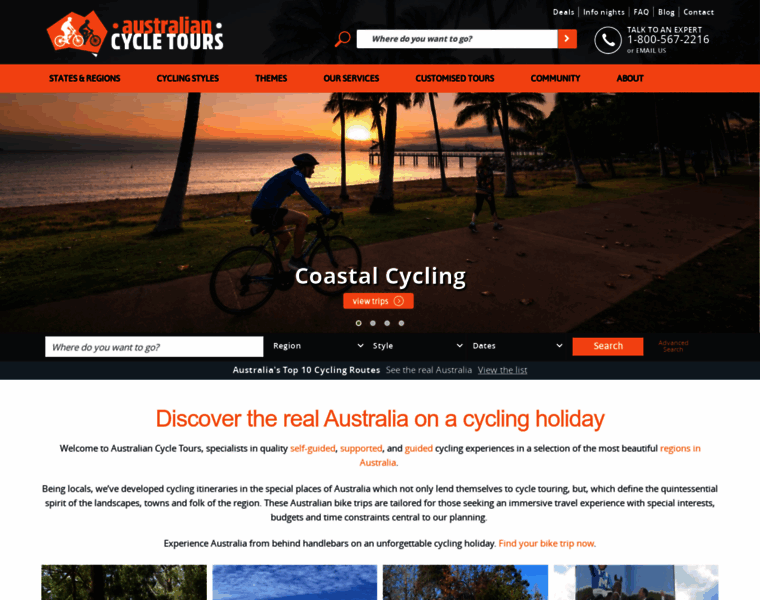Australiancycletours.com.au thumbnail