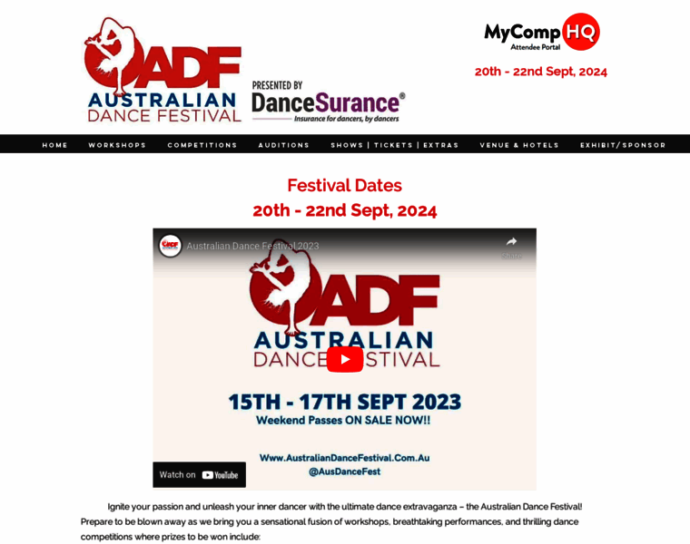 Australiandancefestival.com.au thumbnail