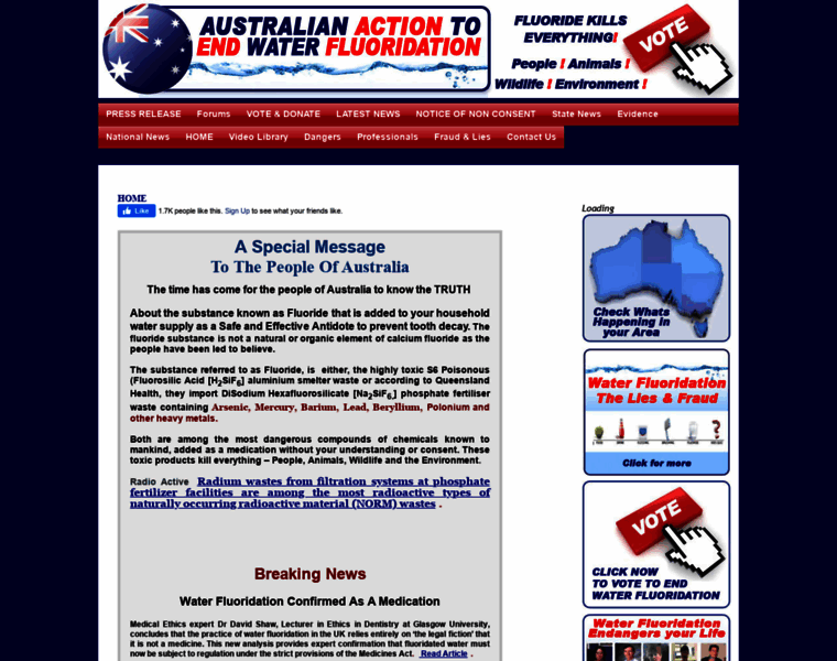 Australianfluorideaction.com thumbnail