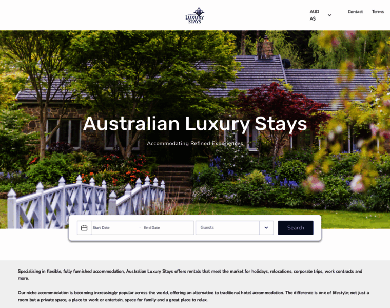 Australianluxurystays.com.au thumbnail Australianluxurystays.com.au thumbnail
