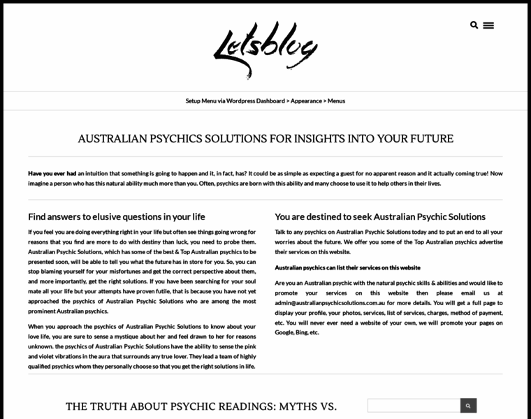 Australianpsychicsolutions.com.au thumbnail