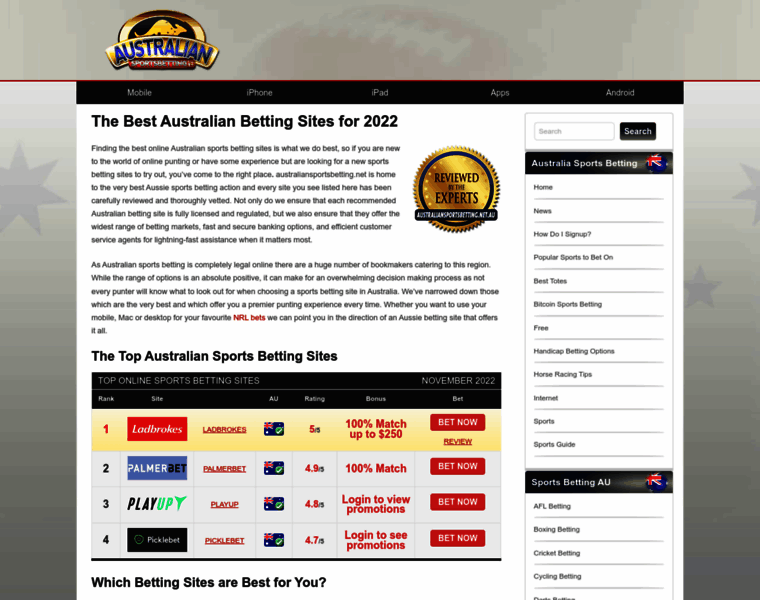 Australiansportsbetting.net thumbnail