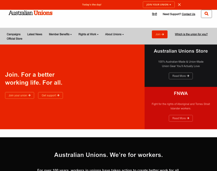 Australianunions.org.au thumbnail