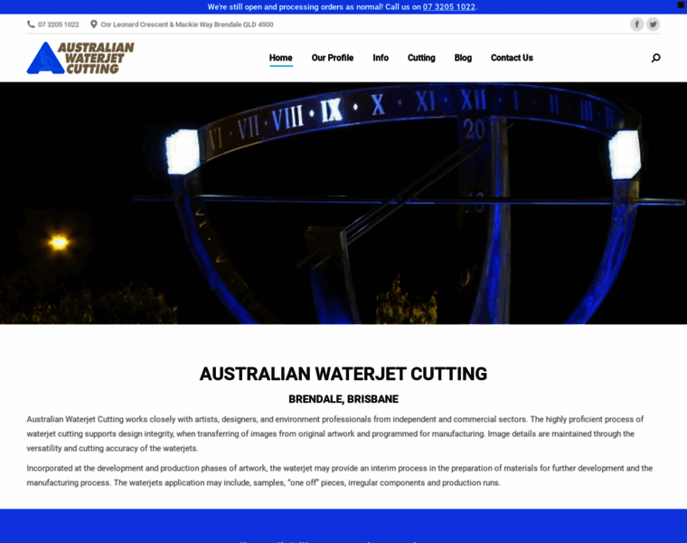 Australianwaterjetcutting.com.au thumbnail