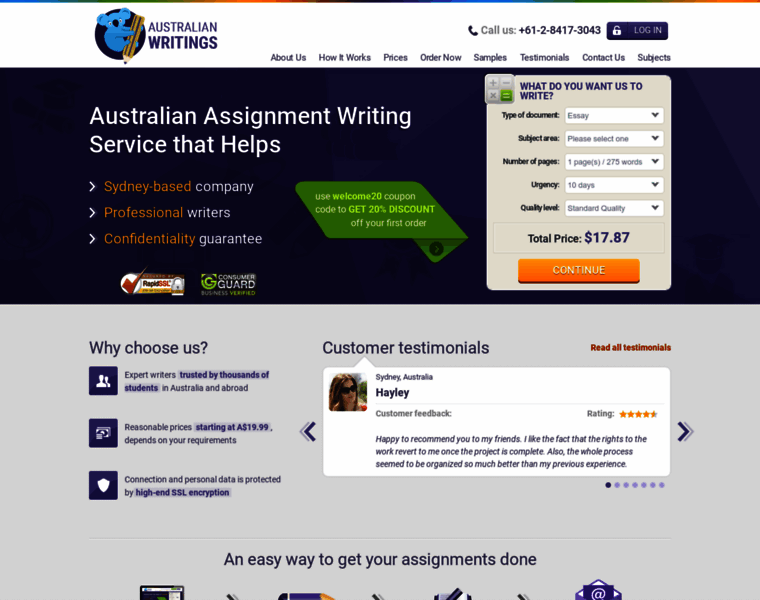 Australianwritings.com thumbnail