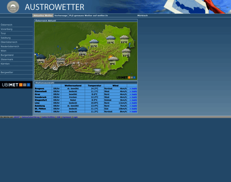 Austrowetter.at thumbnail