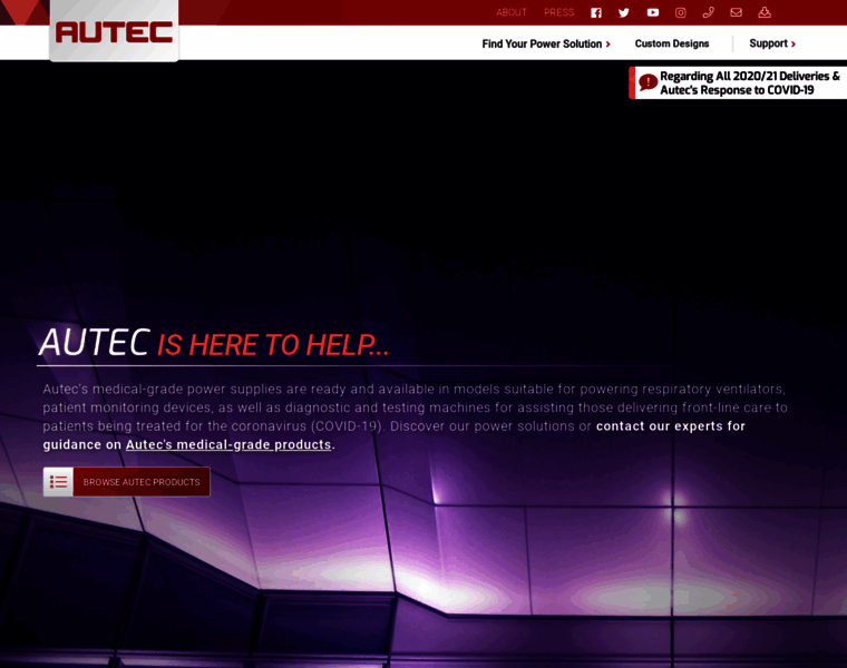 Autec.com thumbnail