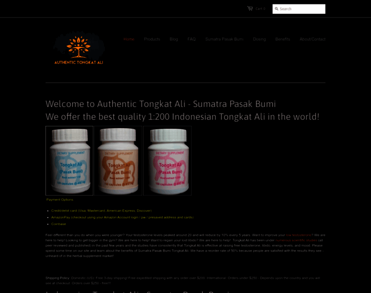 Authentictongkatali.com thumbnail