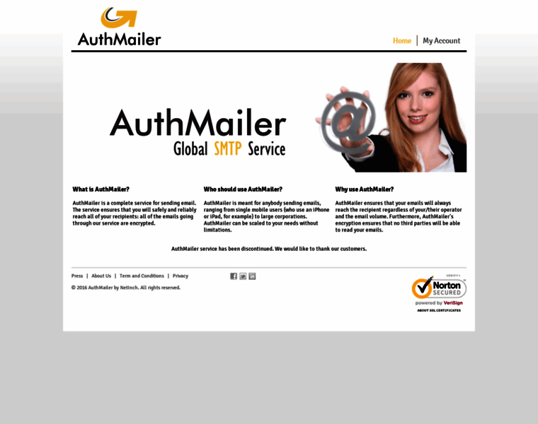 Authmailer.com thumbnail