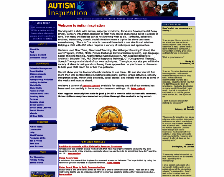 Autisminspiration.com thumbnail