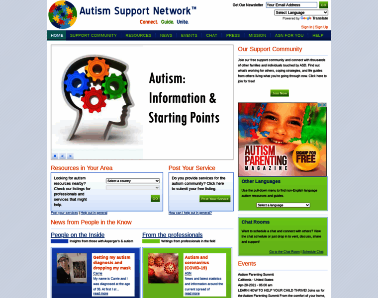 Autismsupportnetwork.com thumbnail