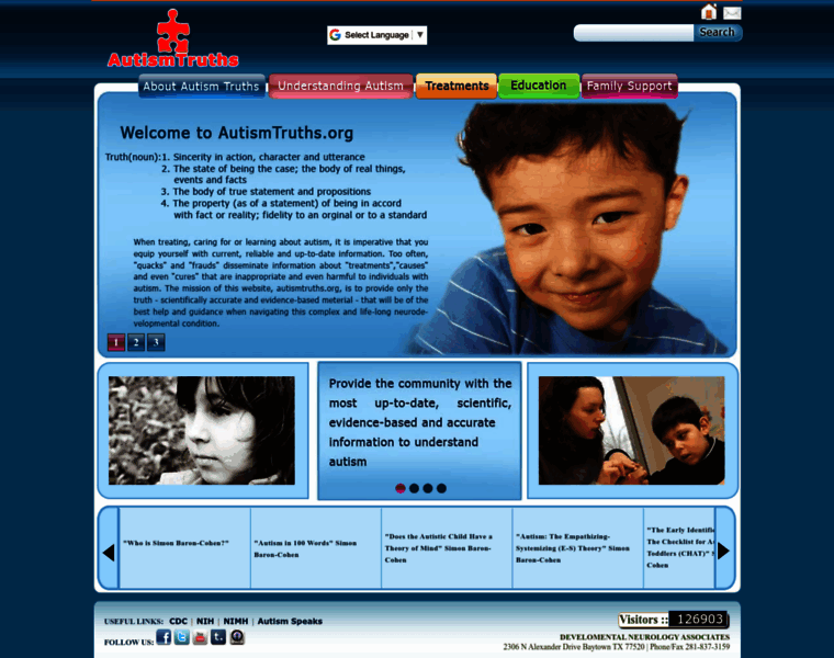 Autismtruths.org thumbnail