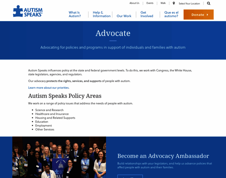 Autismvotes.org thumbnail