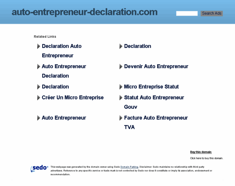 Auto-entrepreneur-declaration.com thumbnail