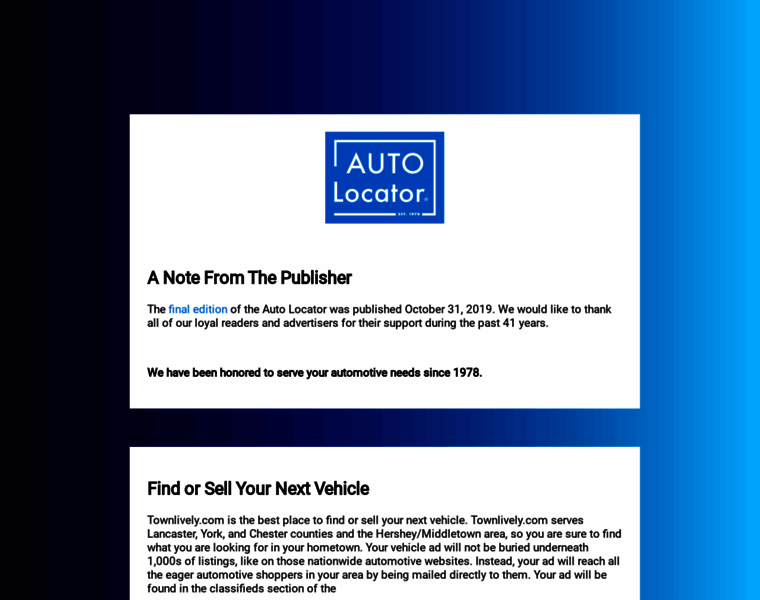 Auto-locator.com thumbnail
