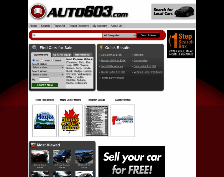Auto603.com thumbnail
