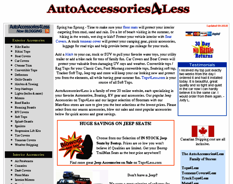 Autoaccessories4less.com thumbnail
