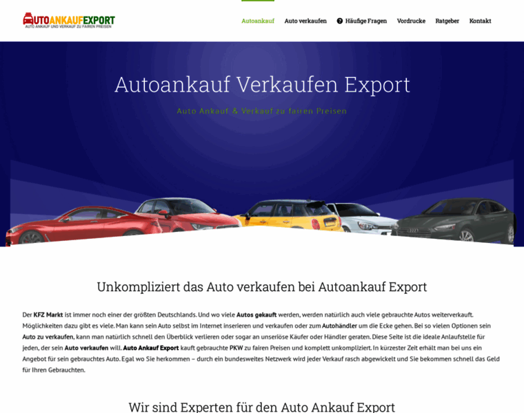 Autoankauf-verkaufen-export.de thumbnail