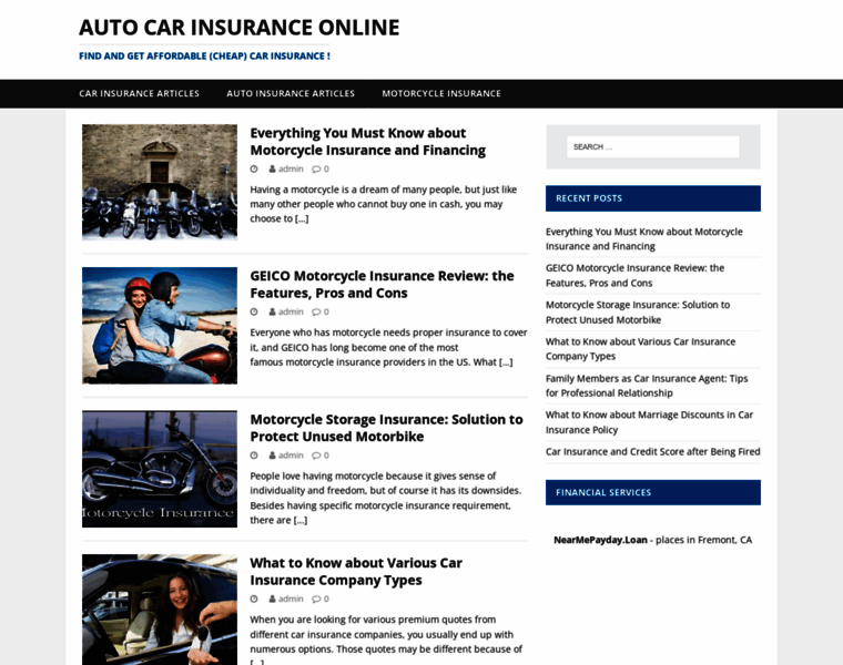 Autocarinsuranceonline.com thumbnail